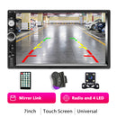 Podofo 2 din Car Radio 7&quot; HD Autoradio Multimedia Player 2DIN Touch Screen Auto audio Car Stereo MP5 Bluetooth USB TF FM Camera