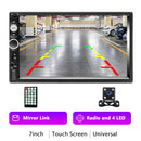 Podofo 2 din Car Radio 7&quot; HD Autoradio Multimedia Player 2DIN Touch Screen Auto audio Car Stereo MP5 Bluetooth USB TF FM Camera
