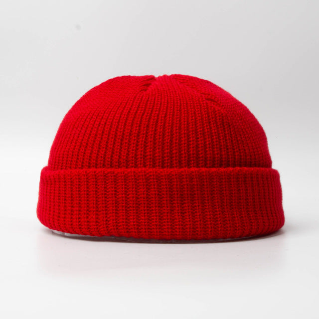 Fashion Hip Hop Beanie Knitted Hat Men Skullcap Women Winter Warm Brimless Baggy Melon Cap Cuff Docker Fisherman Beanies Hats