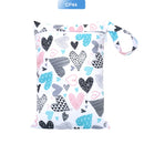 EezKoala Mini Wet Bag For Baby Cloth Diaper Bag For Menstrual Pads 18X25cm,Zipper Waterproof Reusable and Washable Wetbag