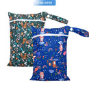 EezKoala Mini Wet Bag For Baby Cloth Diaper Bag For Menstrual Pads 18X25cm,Zipper Waterproof Reusable and Washable Wetbag