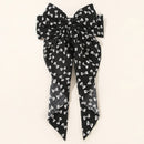 New Women Large Bow Hairpin Summer Chiffon Big Bowknot Stain Bow Barrettes Women Solid Color Ponytail Clip Hair Accessories