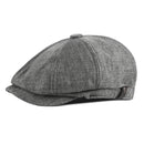 Boina Vintage para hombre, sombreros de Newsboy, gorras clásicas de Newsboy occidental, boina de mezcla de algodón, sombrero de visera plana ajustable para hombres, gorra de boina de primavera