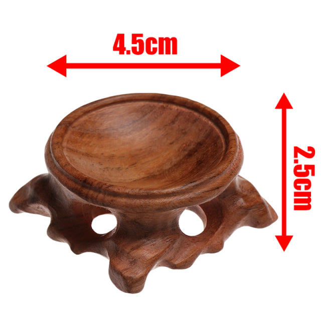 1pc Retro Acid Branch Wood Display Stand Base For Crystal Ball Holder Sphere Globe Stone Miniature Home Collection Durable Decor