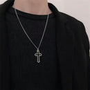New Cross Pendant Necklace Punk Personality Hip Hop Simple Men&#39;s and Women&#39;s Retro Necklaces