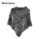 Real Rabbit Fur Knitted Natural Fur Poncho Vest Fashion Wrap Coat Shawl Lady Scarf Natural Fur Wedding Party Wholesale Cape