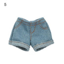 Multi Style Denim 11.5&quot;Jeans Bottoms Shorts For Doll Clothes Outfits Short Pants For Blythe 1/6 Dolls Accessories