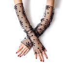 Sexy Lace Nets Gloves Elastic Gloves Bride Long-sleeve Gloves Mesh Liturgy Gloves Sexy Glove Summer Lace Jacquard Fishnet Gloves