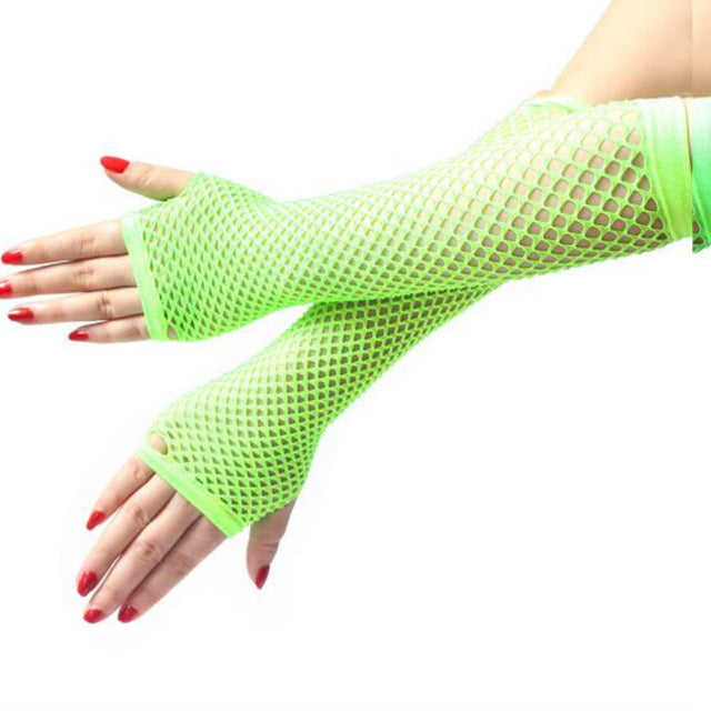 Sexy Spitzennetz-Handschuhe Elastische Handschuhe Braut-Langarm-Handschuhe Mesh-Liturgie-Handschuhe Sexy Handschuh-Sommer-Spitzen-Jacquard-Fischnetz-Handschuhe