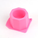 DIY Round Geometric Polygonal Silicone Flowerpot Mold Ceramic Clay Crafts Mould Epoxy Resin Concrete Molds Candle Pot Mold