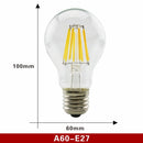 2pcs E27 E14 Retro Edison LED Filament Bulb Lamp AC220V Light Bulb C35 G45 A60 ST64 G80 G95 G125 Glass Bulb Vintage Candle Light
