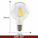 2pcs E27 E14 Retro Edison LED Filament Bulb Lamp AC220V Light Bulb C35 G45 A60 ST64 G80 G95 G125 Glass Bulb Vintage Candle Light