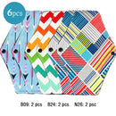 Almohadillas menstruales reutilizables, 6 uds., servilleta sanitaria lavable para mujer, almohadilla Menstrual lavable de carbón de bambú y algodón