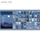 Lychee Life Flower Plants Washi Paper Note Stickers Sticky Scrapbooking Junk Journal Happy Planner Etiqueta Decoración