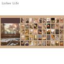 Lychee Life Flower Plants Washi Paper Note Stickers Sticky Scrapbooking Junk Journal Happy Planner Etiqueta Decoración