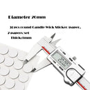 1 rollo, 200 pies, 61M, mecha blanca para velas, mecha tejida de algodón para velas, Material para hacer velas DIY, cera sin humo, núcleo de algodón puro