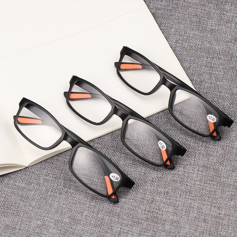 Gafas de lectura ultraligeras, gafas flexibles con aumento + 1,00 ~ + 4,0 dioptrías, cuidado de la visión, gafas para ancianos, accesorios para los ojos
