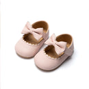 KIDSUN, zapatos informales para bebés, lazo para niños pequeños, suela blanda de goma antideslizante, PU plano, primeros pasos, decoración con lazo para recién nacidos, Mary Janes