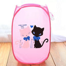 Folding Laundry Basket Hamper Cartoon Pop Up Open Mesh Laundry Dirty Sorting Basket Kids Toys Sundrie Home Storage Box Organizer