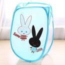 Folding Laundry Basket Hamper Cartoon Pop Up Open Mesh Laundry Dirty Sorting Basket Kids Toys Sundrie Home Storage Box Organizer