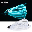 1m/2m/3m/5m Neon LED Car Interior Lighting Strips Auto LED Strip Garland EL Wire Rope Car Decoration lamp Flexible Tube
