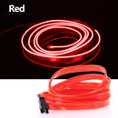 1m/2m/3m/5m Neon LED Car Interior Lighting Strips Auto LED Strip Garland EL Wire Rope Car Decoration lamp Flexible Tube