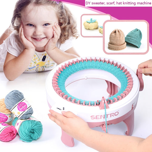 48Needles Round Loom Weaving Machine Sweater/Hat/Scarf /Gloves/Socks Knitting Machine Loom Kit for Adults Kids Christmas Gift
