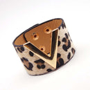 Europe Crack Leather Bracelet For Women Femme All-Match V Word Wide Punk Style Soft Jewellery Cool Wholesale