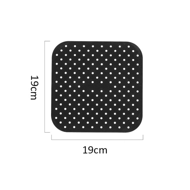 Air Fryer Liner Air Fryer Mat Food Grade Non-Stick Silicone Fryer Basket for 7.5~8-Inch Air Fryers Steamers Mat Kitchen Gadgets