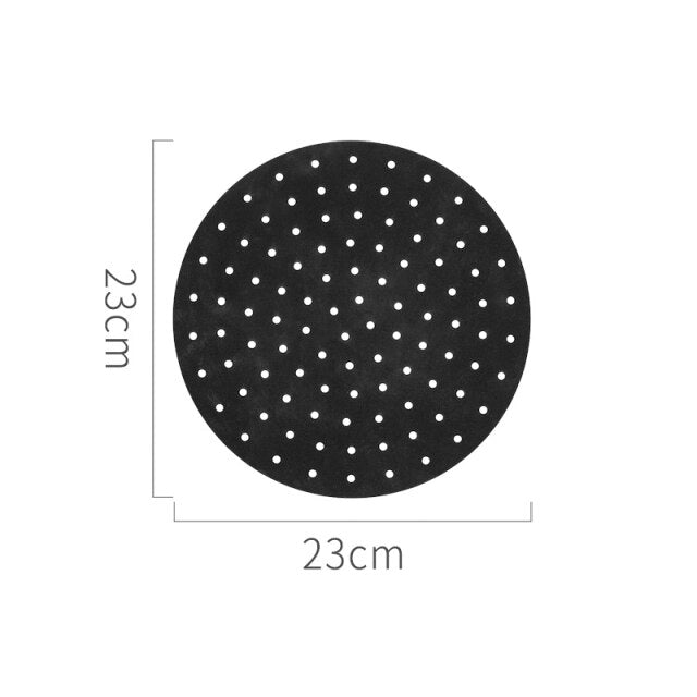 Air Fryer Liner Air Fryer Mat Food Grade Non-Stick Silicone Fryer Basket for 7.5~8-Inch Air Fryers Steamers Mat Kitchen Gadgets