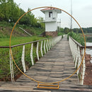 Iron Circle Wedding Birthday Arch Decoration Background Wrought Props Outdoor Lawn Round Backdrop Wedding Frame Wedding decor