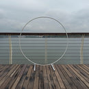 Iron Circle Wedding Birthday Arch Decoration Background Wrought Props Outdoor Lawn Round Backdrop Wedding Frame Wedding decor