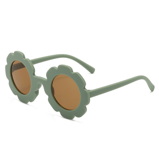 New Sun Flower Round Cute kids sunglasses UV400 for Boy girls toddler Lovely baby sun glasses Children Oculos de sol