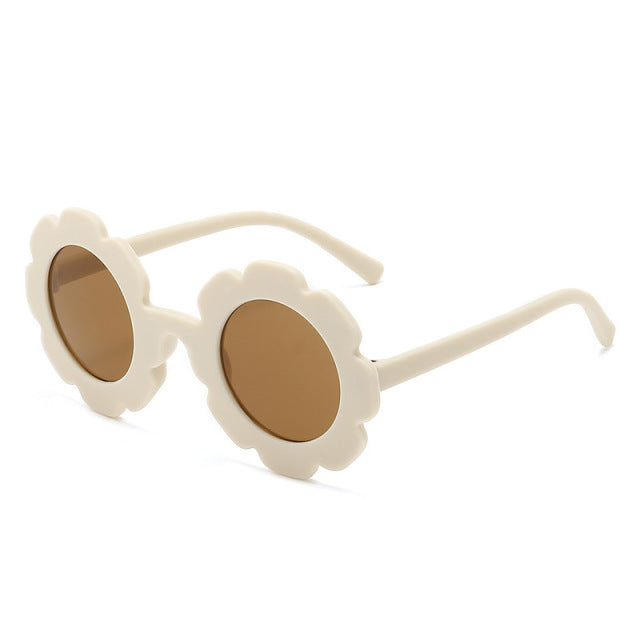 New Sun Flower Round Cute kids sunglasses UV400 for Boy girls toddler Lovely baby sun glasses Children Oculos de sol