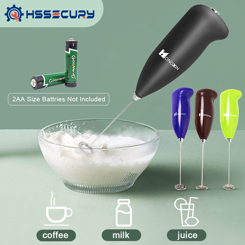 Mini Elektrischer Milchaufschäumer Kreativer Edelstahl Küchenschneebesen Kaffee Milch Schneebesen Automatischer Milchpulver Mixer Haushalt