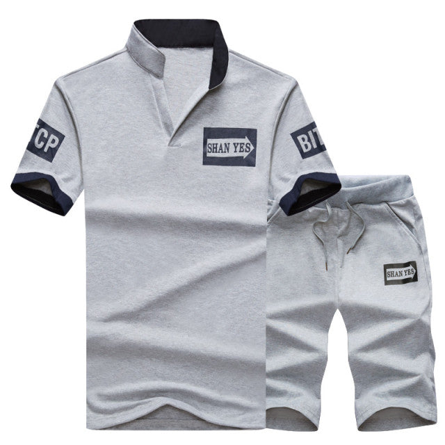 New Men Sets Fashion Sporting Full Suit Brand Patchwork Zipper Sweatshirt +Sweatpants Mens Clothing 2 Pieces Sets Slim Tracksuit