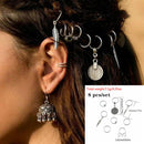 5pcs/Pack Different 49 Styles Charms Hair Braid Dread Dreadlock Beads Clips Cuffs Rings Jewelry Dreadlock Clasps Accessories