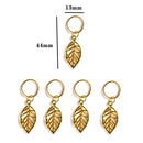 5pcs/Pack Different 49 Styles Charms Hair Braid Dread Dreadlock Beads Clips Cuffs Rings Jewelry Dreadlock Clasps Accessories