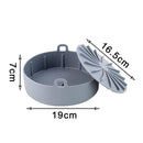 AirFryer Silicone Pot Square  Air Fryers Oven Baking Tray Bread Fried Chicken Pizza Basket Mat Replacemen Grill Pan Accessories