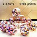 10/20 Star Confetti Balloons Metallic Confetti Latex Transparent Ballon Baby Shower Birthday Party Wedding Decoration Ball Globo