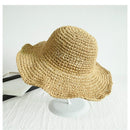 Folding Straw Hat Women&