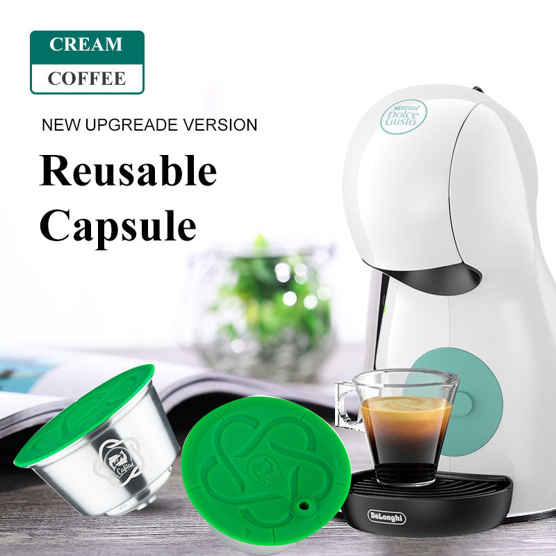 ICafilas3rd Reusable Dolce Gusto Coffee Capsule 3rd Plastic Refillable Dolce Gusto Coffee Capsule Fit for Nescafe Coffee Machine