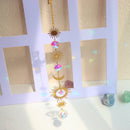 Crystal Star Hexagon Diamond Prisms Hanging Rainbow Chaser Lighting Accessories for Window Curtains Pendant Home Garden Decor