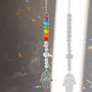 Crystal Star Hexagon Diamond Prisms Hanging Rainbow Chaser Lighting Accessories for Window Curtains Pendant Home Garden Decor