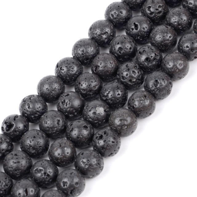 Smooth Black Agates Natural Stone Beads For Jewelry Making Round Onyx Loose Beads 4 6 8 10 12mm Diy Bracelet Necklace 15inches