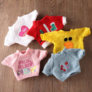 Soft Cartoon Mini Yellow Duck Plush Toy Clothes Cute Plush Dolls for 30 cm Yellow Duck Children Toys Birthday Gifts Accessories