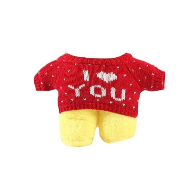 Soft Cartoon Mini Yellow Duck Plush Toy Clothes Cute Plush Dolls for 30 cm Yellow Duck Children Toys Birthday Gifts Accessories