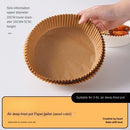 50 Stück Spezialpapier zum Backen von Heißluftfritteusen, ölbeständiges und ölabsorbierendes Papier für Haushaltsgrillplatten, Lebensmittelöfen