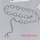 105cm Waistband Pants Classic Waist Chain Love Heart Hollow Girdle For Women Hip Hop Style Fashion Fine Waist Belts 2020 Trendy
