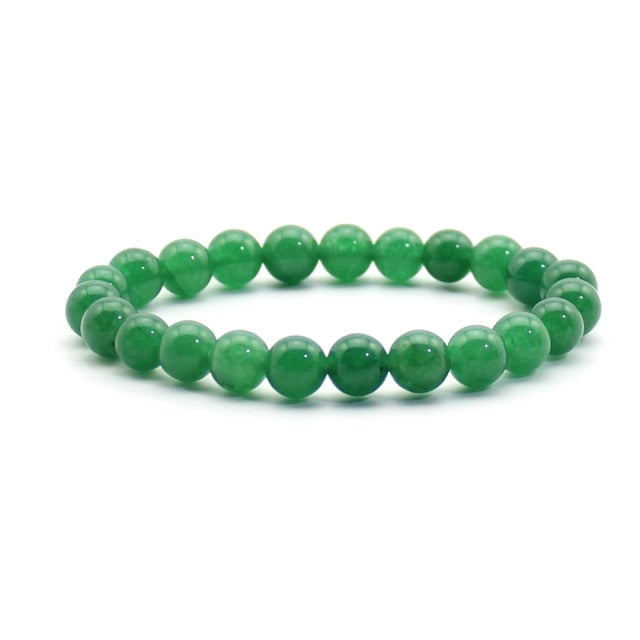 Pulsera de cuentas naturales para hombre, piedra Natural de 8mm, roca de lava, ojo de tigre, ónix negro, cuentas curativas mate, abalorio elástico, joyería de Yoga para mujer